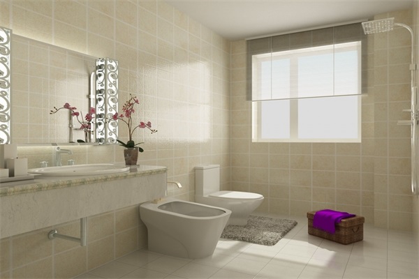 別在衛生間、廚房地面放較重物件