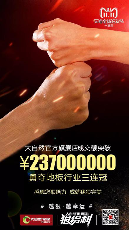 從數(shù)據(jù)到服務(wù)，大自然家居完勝雙11營銷考驗(yàn)“狠完美”！